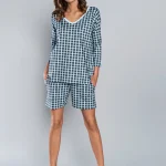Piżama damska bawełniana 3/4 krótkie spodenki SAVITRI Italian Fashion | Italian Fashion | Sklep Sestimi