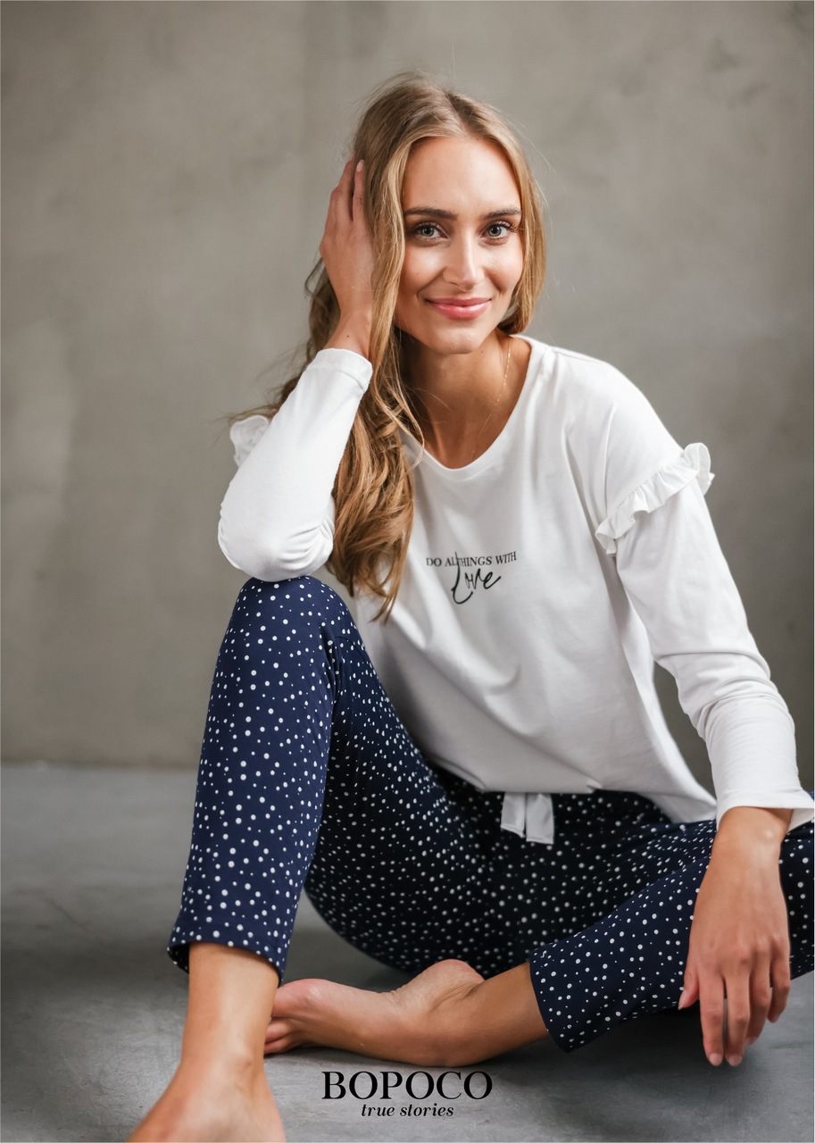 bawelniana-pizama-damska-906bmy-1.jpg Piżama Damska Bawełniana Mama I Córka Bopoco l, bopoco - obrazek 1