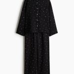 Piżama z bawełnianego muślinu Kremowy/Kwiaty ONA | H&M PL