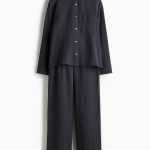 Piżama z bawełnianego muślinu Biały/Serca ONA | H&M PL