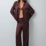 Piżamy satynowe damskie H&M | Kolekcja wrzesień 2026 | Lamoda.pl
