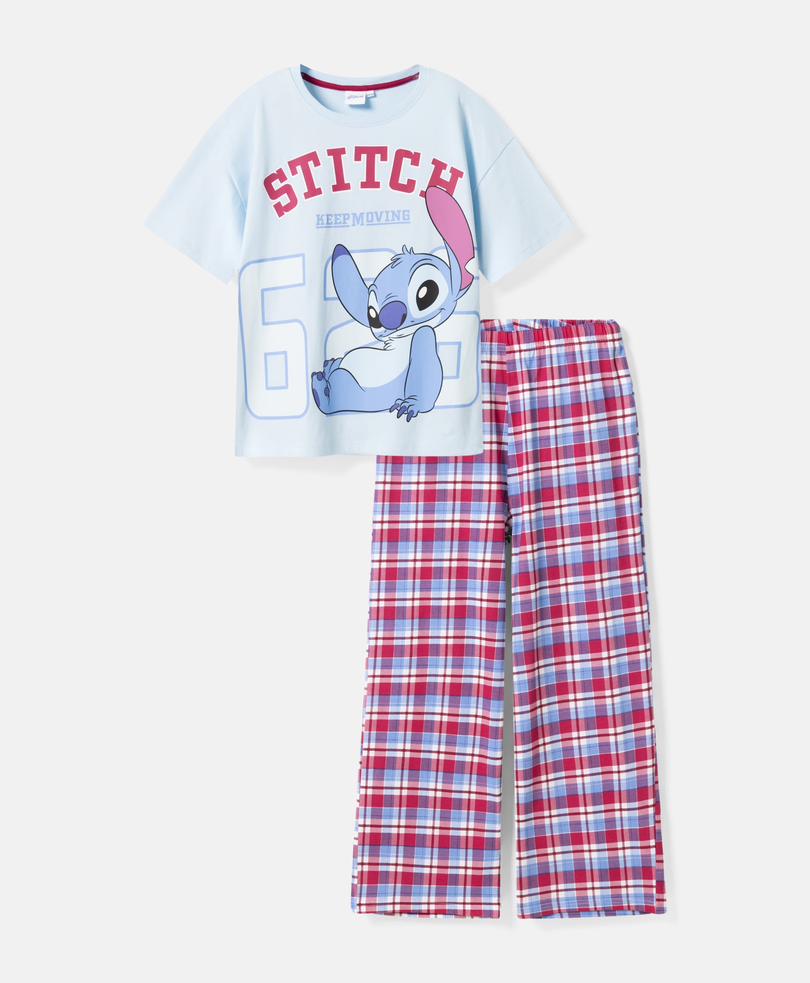pepco-pizama-979eqy.jpg Piżama dziewczęca kratka Stitch 100% bawełna Tylko w Pepco - obrazek 1