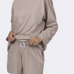 PIŻAMA BAWEŁNIANA DAMSKA LONGSLEEVE JOY BEIGE