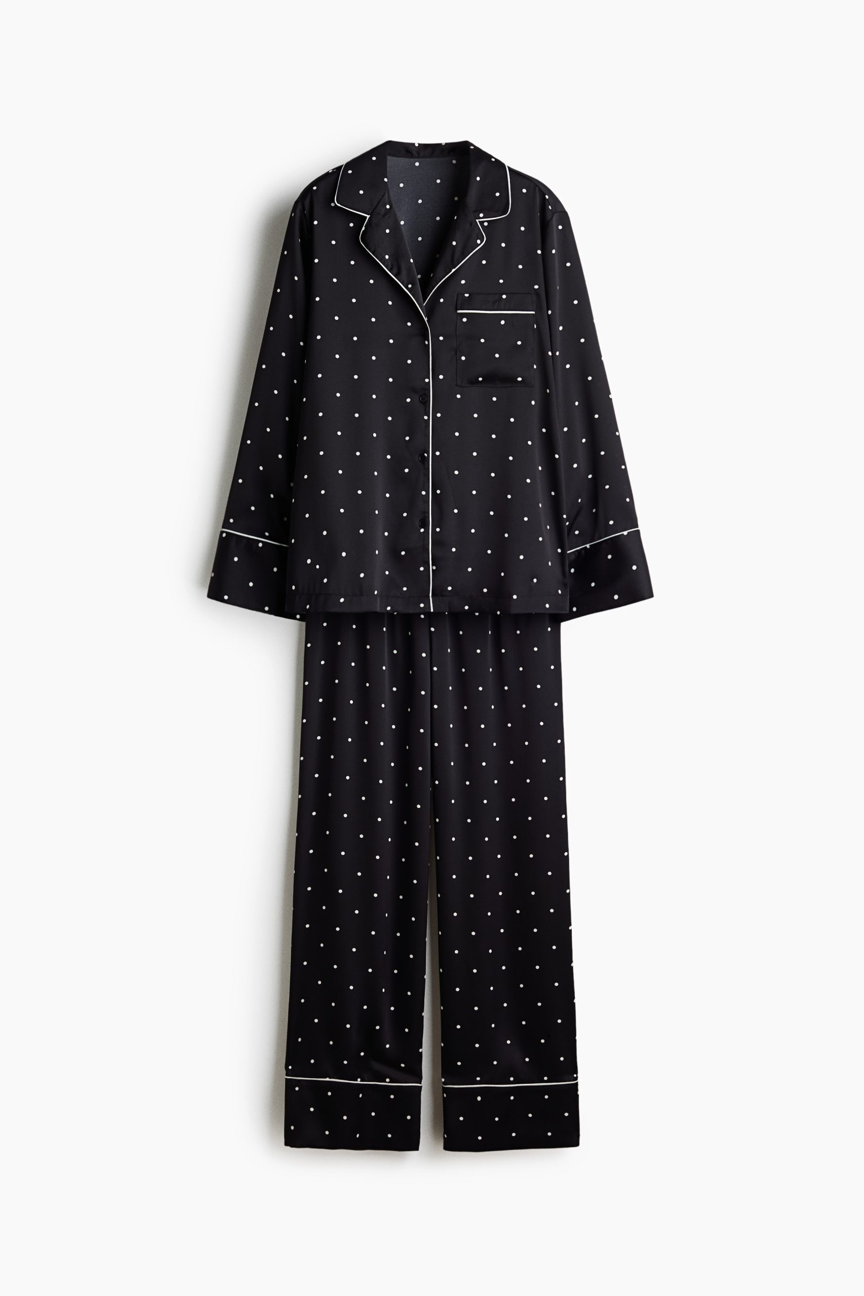 pizama-damska-hm-052omu.jpg Czarne Piżamy Damskie | Wodoodporne I Długie | H&M PL - obrazek 1