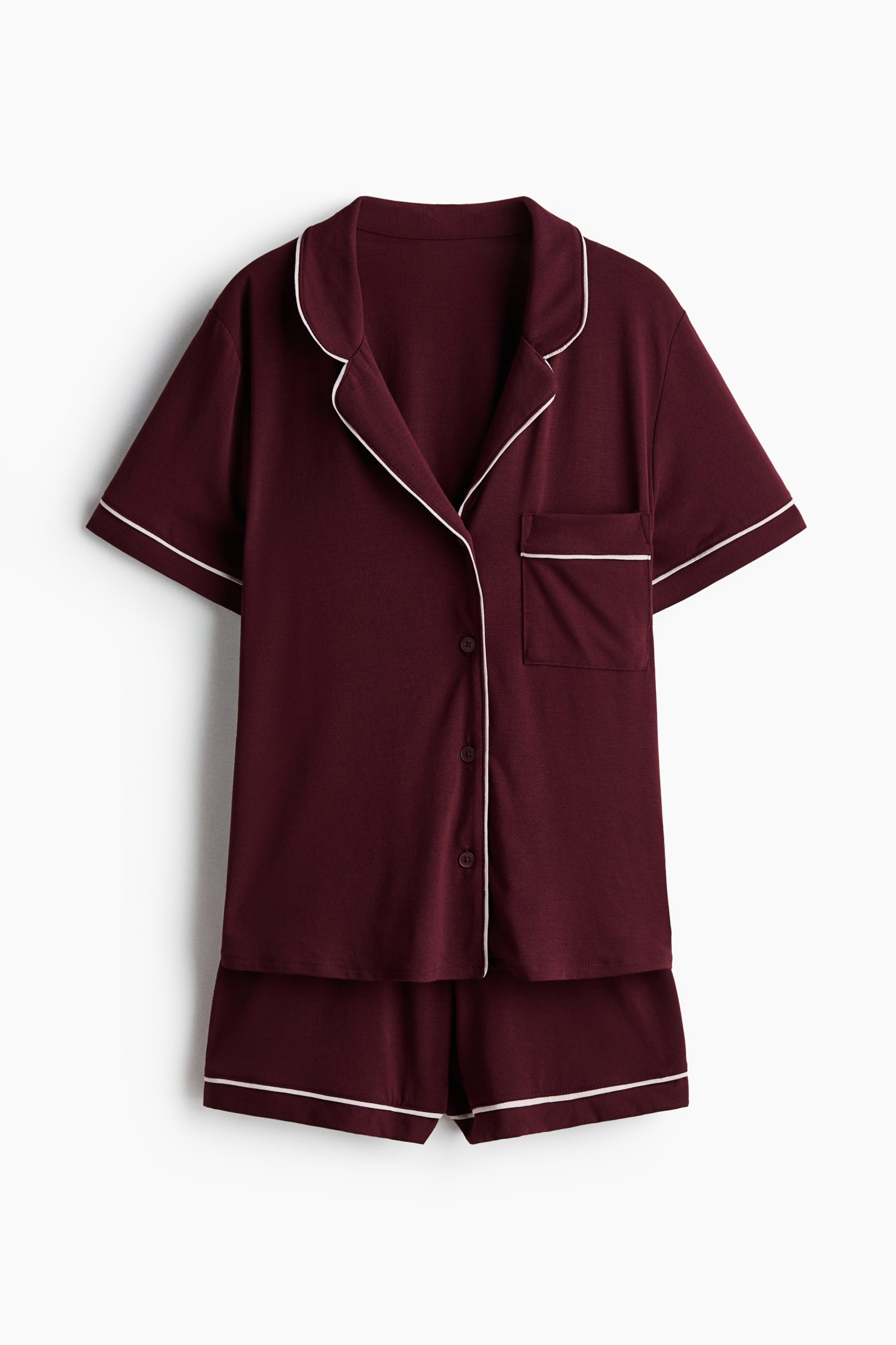 pizama-damska-hm-137lzu.jpg Krótka piżama damska | Jedwab, bawełna i inne | H&M PL - obrazek 1