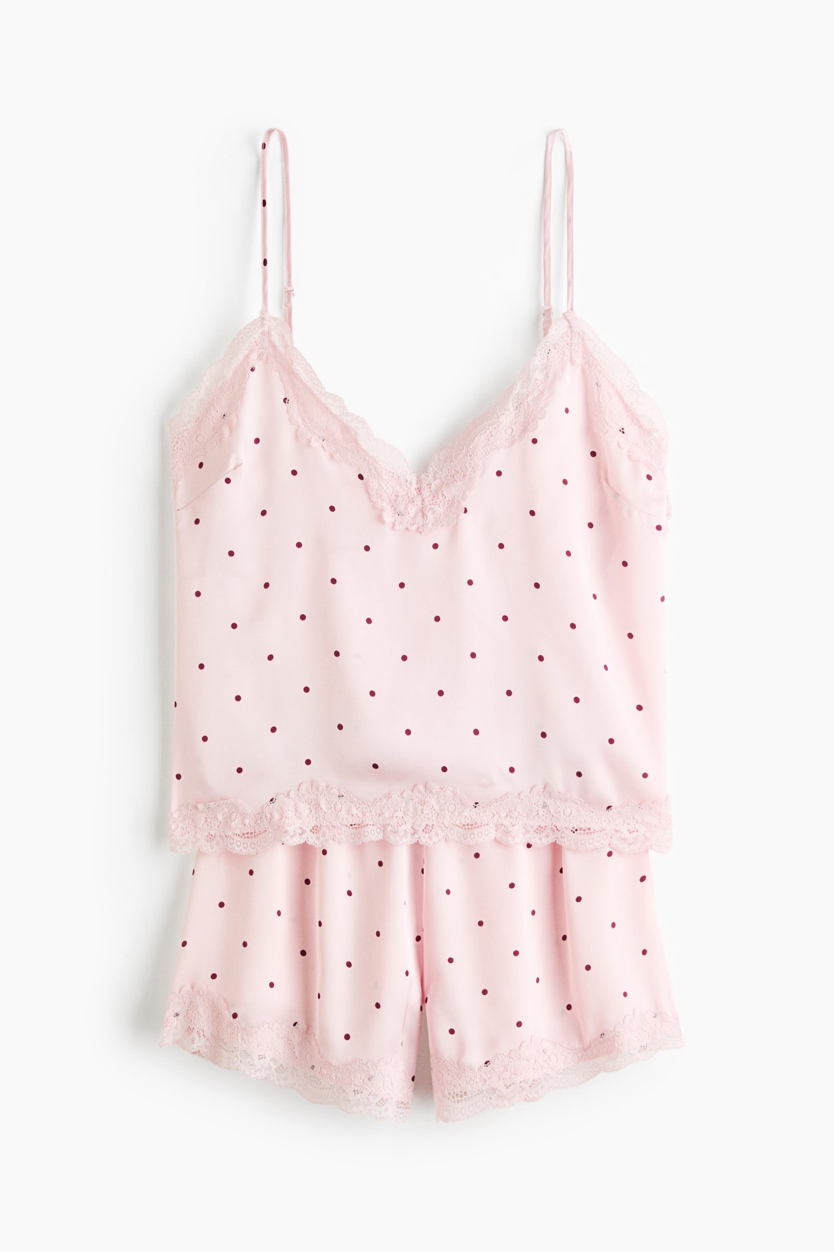pizama-damska-hm-468bad.jpg Krótka piżama damska | Jedwab, bawełna i inne | H&M PL - obrazek 1