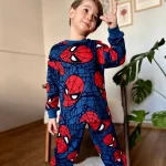 Piżama Chłopięca z Bawełny w kolorze granatowym z motywem SPIDERMAN Fifi Sklep