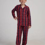 Piżama chłopięca Vienetta Plaid Dream, Czerwony, r. 128 164