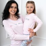 Piżama dziewczęca Italian Fashion GLAMOUR dł.dł. róż/druk