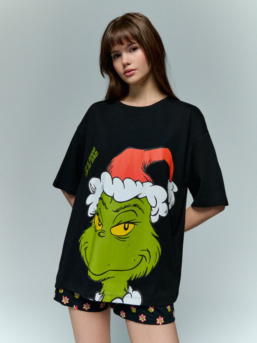 pizama-grinch-225rpn-1.jpg Świąteczna piżama dwuczęściowa Grinch - obrazek 1