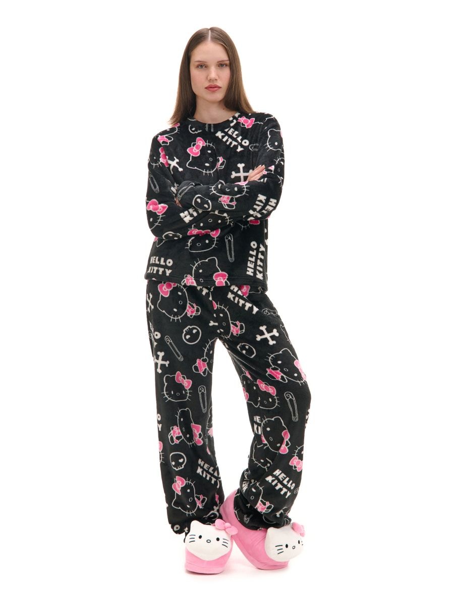 pizama-hello-kitty-842mag.jpg Pluszowa dwuczęściowa piżama Hello Kitty CROPP 532DC 99X - obrazek 1