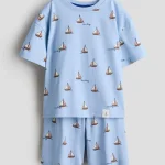 H & M Piżama Jasnoniebieski/Żaglówki