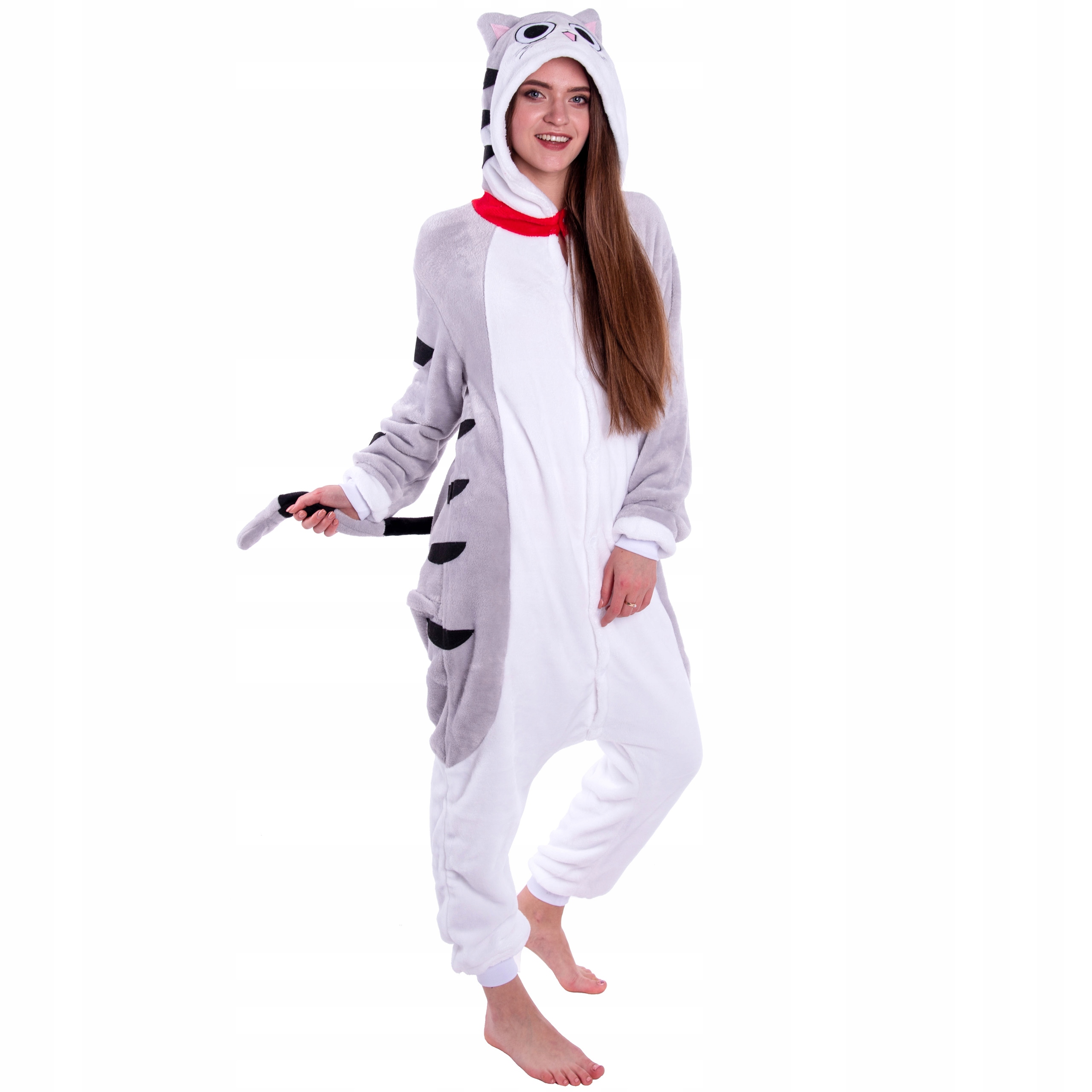 pizama-jednoczesciowa-369dxu.jpg Szary KOT Kotek Chi PIŻAMA Jednoczęściowa Onesie Kigurumi Damskie S 146 154, 5907775551629 • Cena • Opinie Allegro - obrazek 1