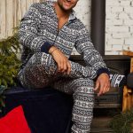 Piżama męska, kombinezon Alaska Italian Fashion granat