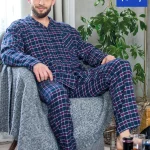 Piżama Key Męska Flanela MNS 414 B23