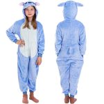 Piżama kigurumi Stitch kombinezon jednoczęściowy dziecięcy rozmiar 110 120 cm