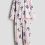 Dżersejowa piżama Jasnoróżowy/Lilo i Stitch Dziecko | H&M PL