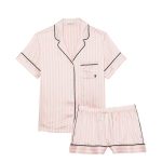 Victoria's Secret Satynowa piżama z krótkim rękawem Iconic Stripe Victoria's Secret PL