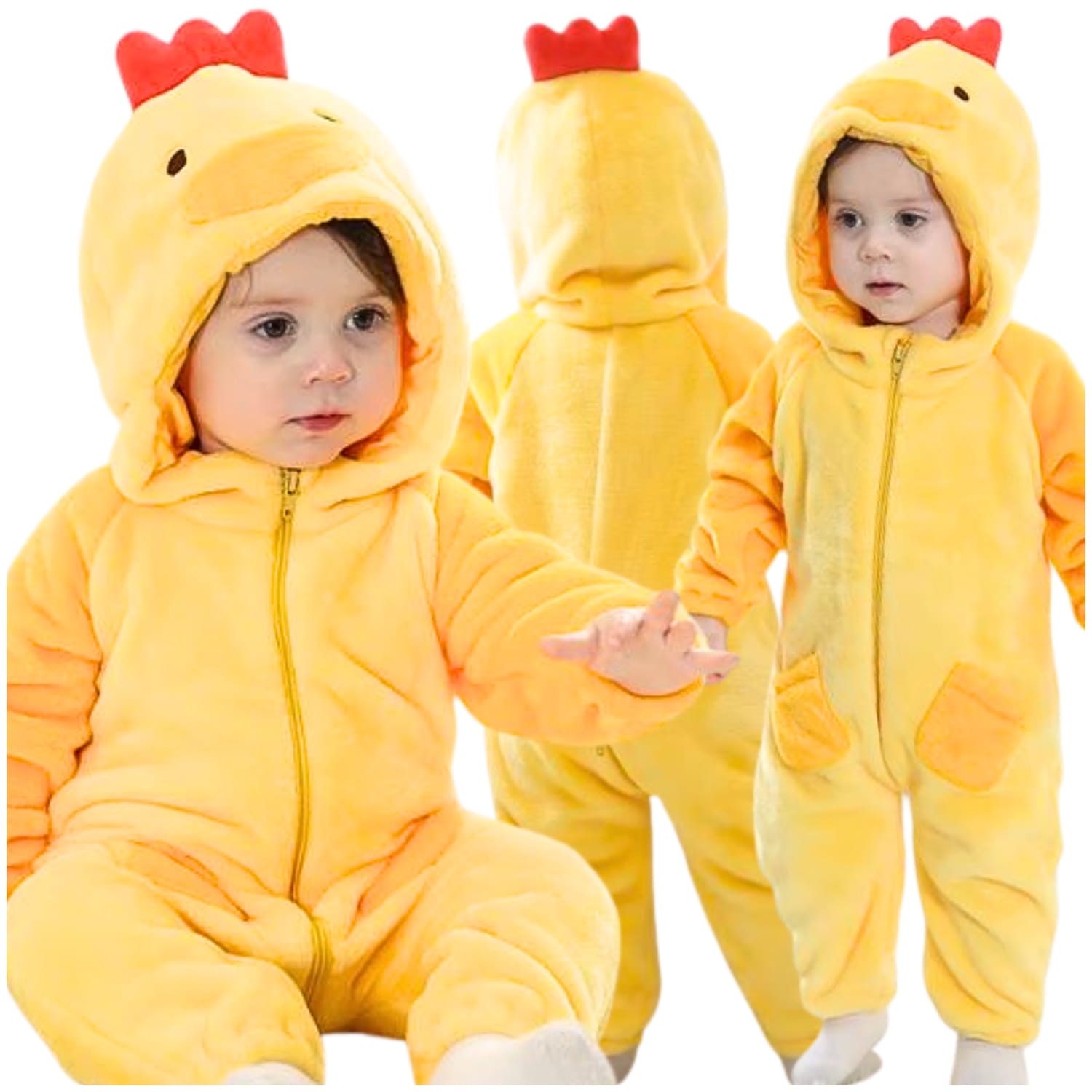pizamy-dla-dzieci-865hfk.jpg Piżama Onesie Kigurumi dla dzieci kura - obrazek 1