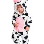 PIŻAMA DLA DZIECI CYCEK KROWA KIGURUMI ONESIE