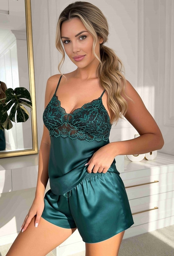 satynowe-pizamy-307kkw.jpg Eleganckie piżamy damskie satynowe z koronką komplety Rafjolka.pl - obrazek 1
